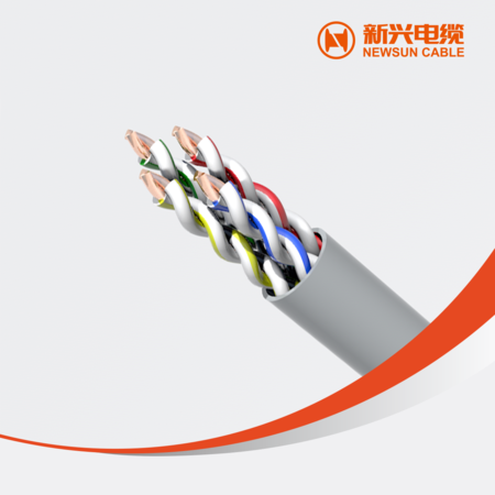 实心聚乙烯绝缘聚氯乙烯护套非屏蔽五类水平对绞电缆